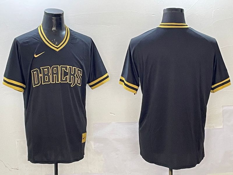 Men Arizona Diamondback Blank Black Gold Game 2025 Nike MLB Jersey style 1->oakland athletics->MLB Jersey